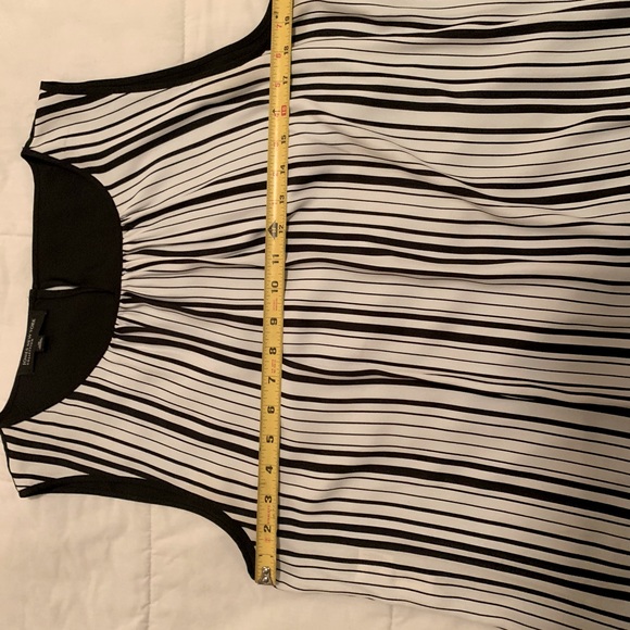 Jones New York Collection black&white silky top size 14 - Picture 4 of 5